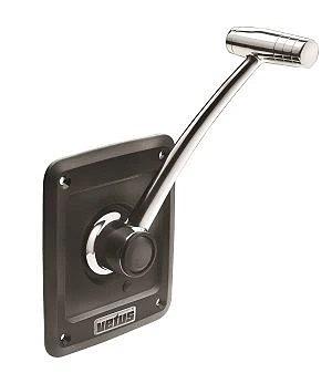 Single lever remote control, side mounting, with stainless steel (AISI 316) handle and T-bar, synthe thumbnail 1