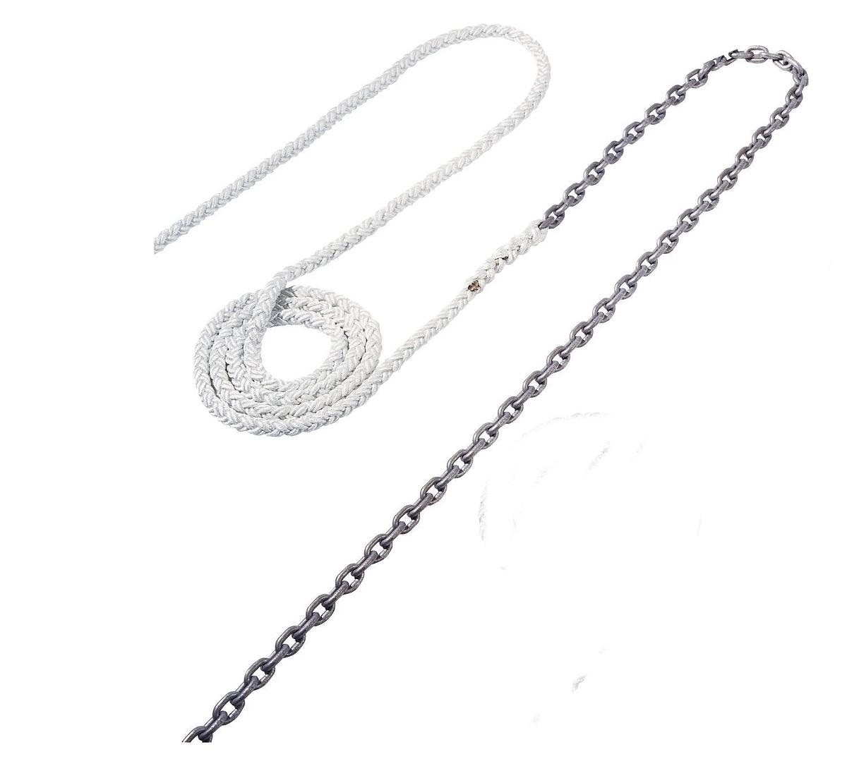 MAXWELL 20 m. of 10 mm chain & 100 m. 16 mm 8 plait rope