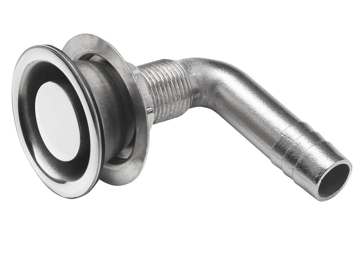 AIR-VENT NIPPLE S/S 316 FOR HOSE Ø 16 MM ANGLED