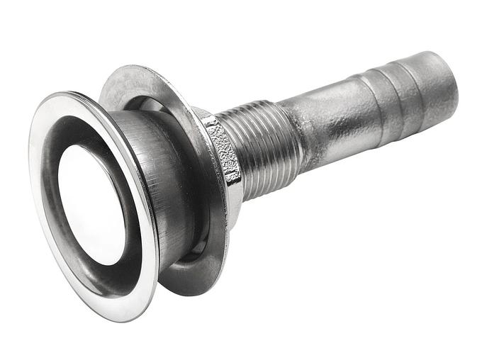 AIR-VENT NIPPLE S/S 316 FOR HOSE Ø 16 MM STRAIGHT