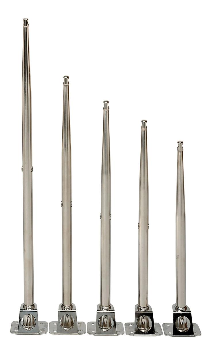 Stanchion, length 750 mm, Ø 25 mm, 2 wire holes @ 375 / 740 mm