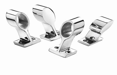 Stainless steel front support for railing tube Ø 20 mm thumbnail 1