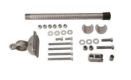 Cable steering transom