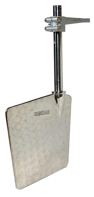 VETUS stainless steel rudder, length 400 mm, including rudder arm