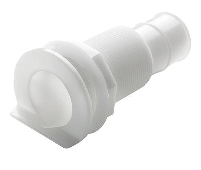 Thru-hull with L- flange, Delrin, for hose Ø 16 mm (5/8") thumbnail 1