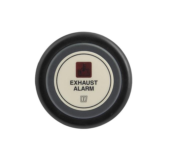 VETUS exhaust temperature alarm, white, 24V, cut-out size 52mm