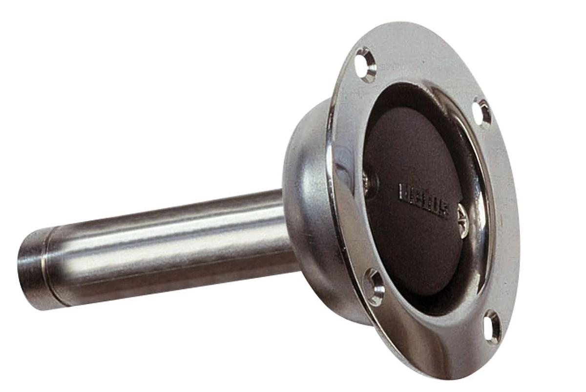 Stainless steel breather nipple Ø 19 mm. straight, long version