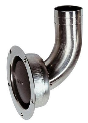 Stainless steel breather nipple Ø 38 mm. angled thumbnail 1
