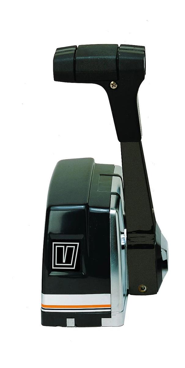 Single lever remote control, top mounting, synthetic handle and housing