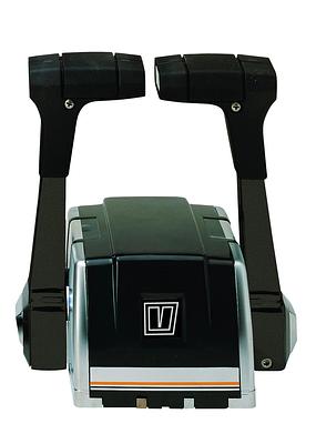Twin lever remote control, top mounting, synthetic handles and housing thumbnail 1