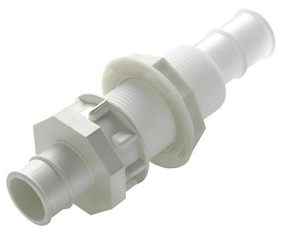 Bulkhead connector, Delrin, for hose Ø 32 mm (1 1/4") thumbnail 1