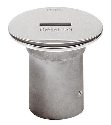 Stainless steel filler cap for hose Ø 51 mm, cover Ø 93 mm thumbnail 1