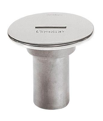 Stainless steel filler cap for hose Ø 38 mm, cover Ø 87 mm. thumbnail 1