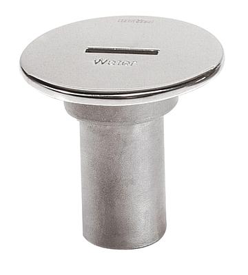 Stainless steel filler cap "WATER" for hose Ø 38 mm, cover Ø 87 mm thumbnail 1