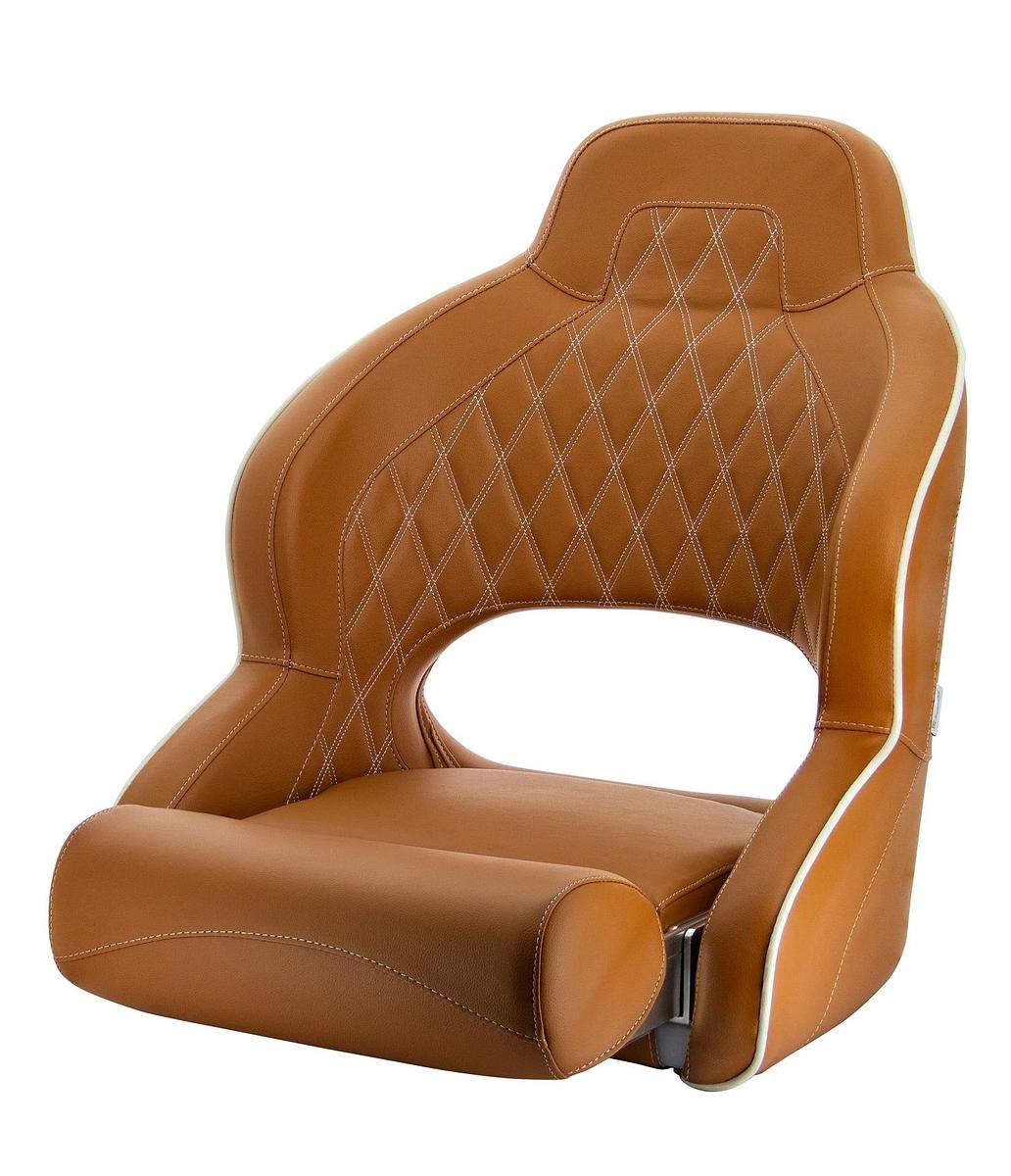 Seat "Pilot", skai orange brown (cognac),