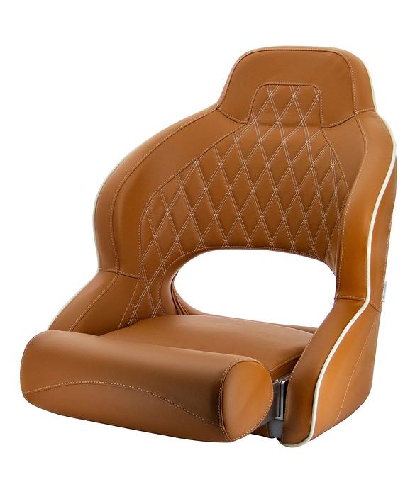 Seat "Pilot", skai orange brown (cognac),