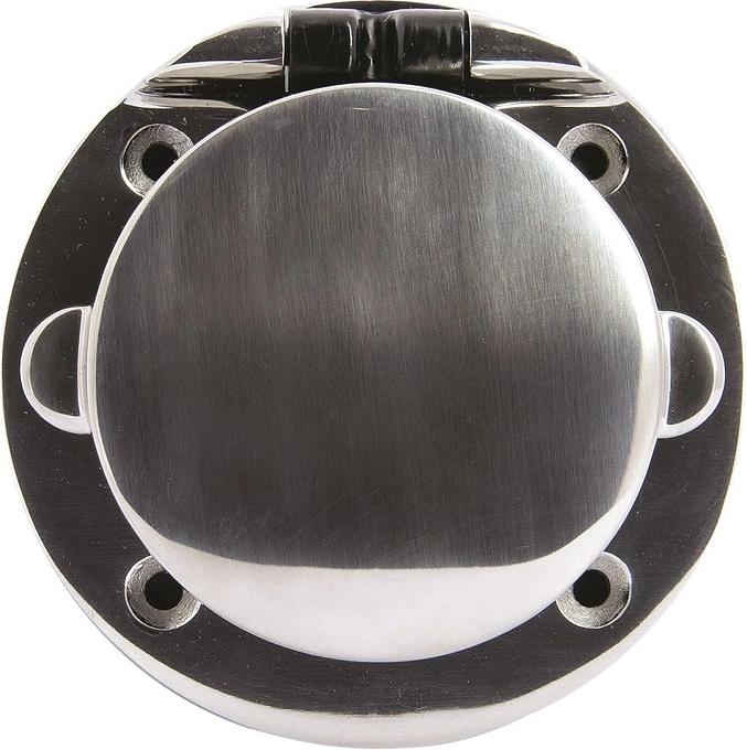 Schuko wall socket 16A, polished steel