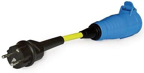 CEE-Schuko EURO adapter cable 16A, cable length 0.3m