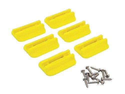 Dock clip shore power 16A cable (set of 6 pieces) including mounting screws
