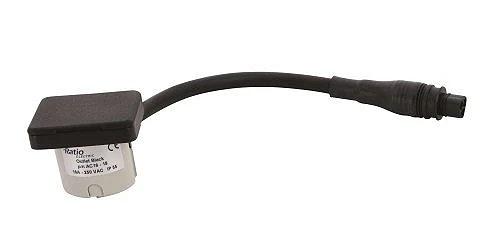 Quick-Connect - Schuko wall socket 16A, black, flush-mounted