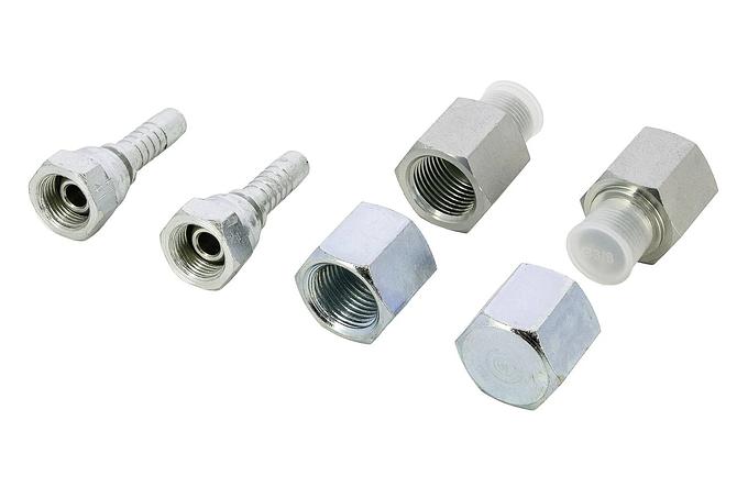 Connection set for double fuel filter, 10mm-diameter hose, straight