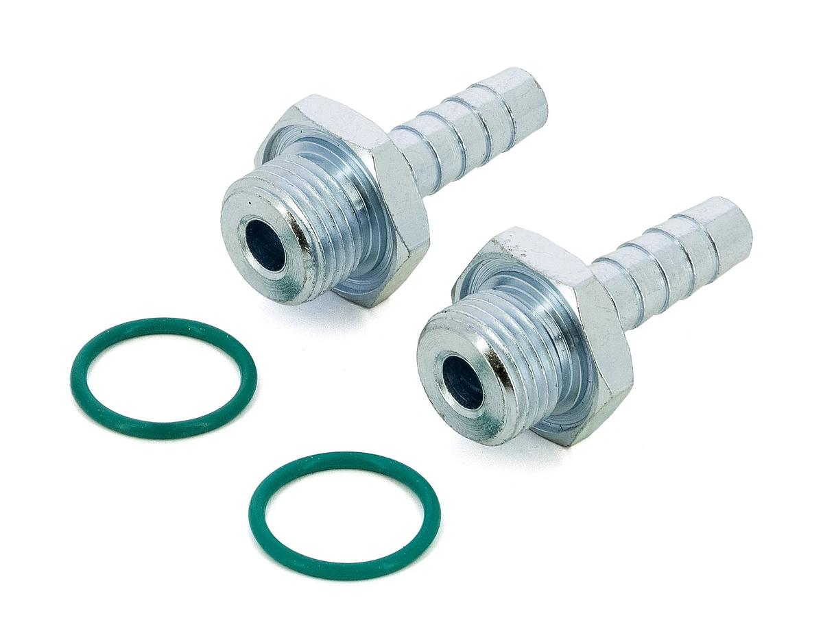 Connection set for single fuel filter, 8mm-diameter hose, straight