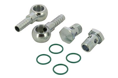 Connection set for single fuel filter, 10mm hose, angled thumbnail 1