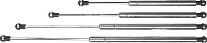 Gas strut, stainless steel (AISI 316), 220 - 305 mm. incl. fittings