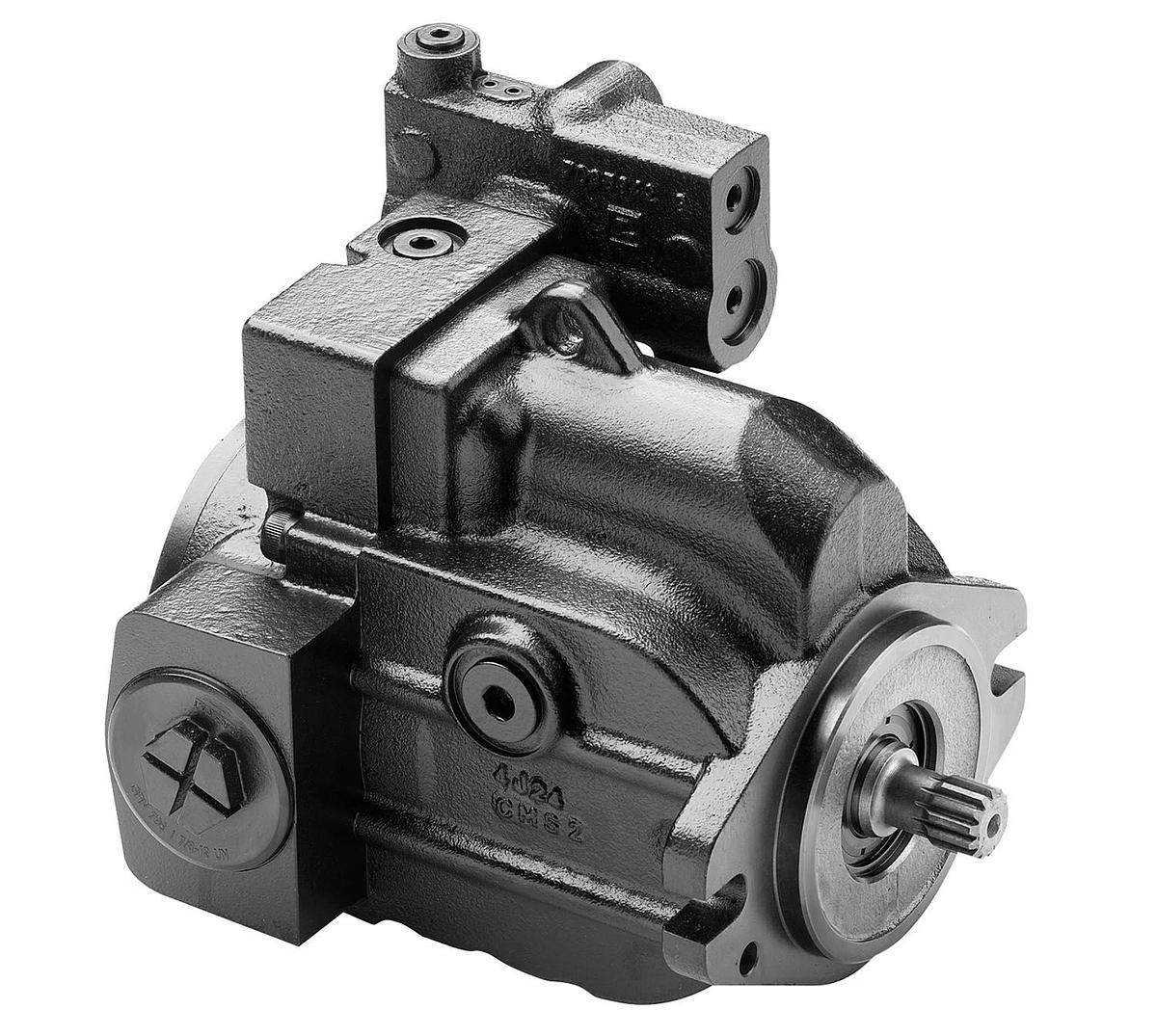 Variably adjustable piston pump, 45cm³, side connection
