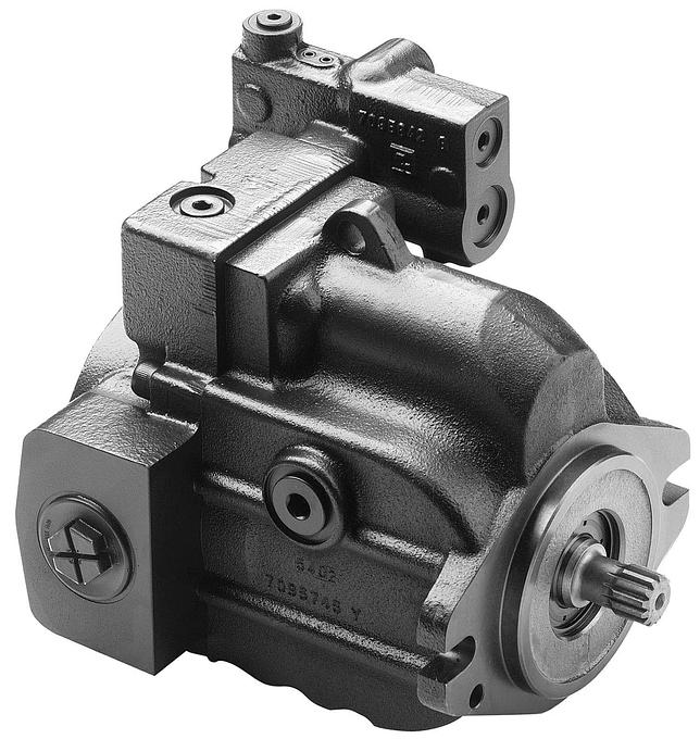 Variably adjustable piston pump, 45cm³, side connection