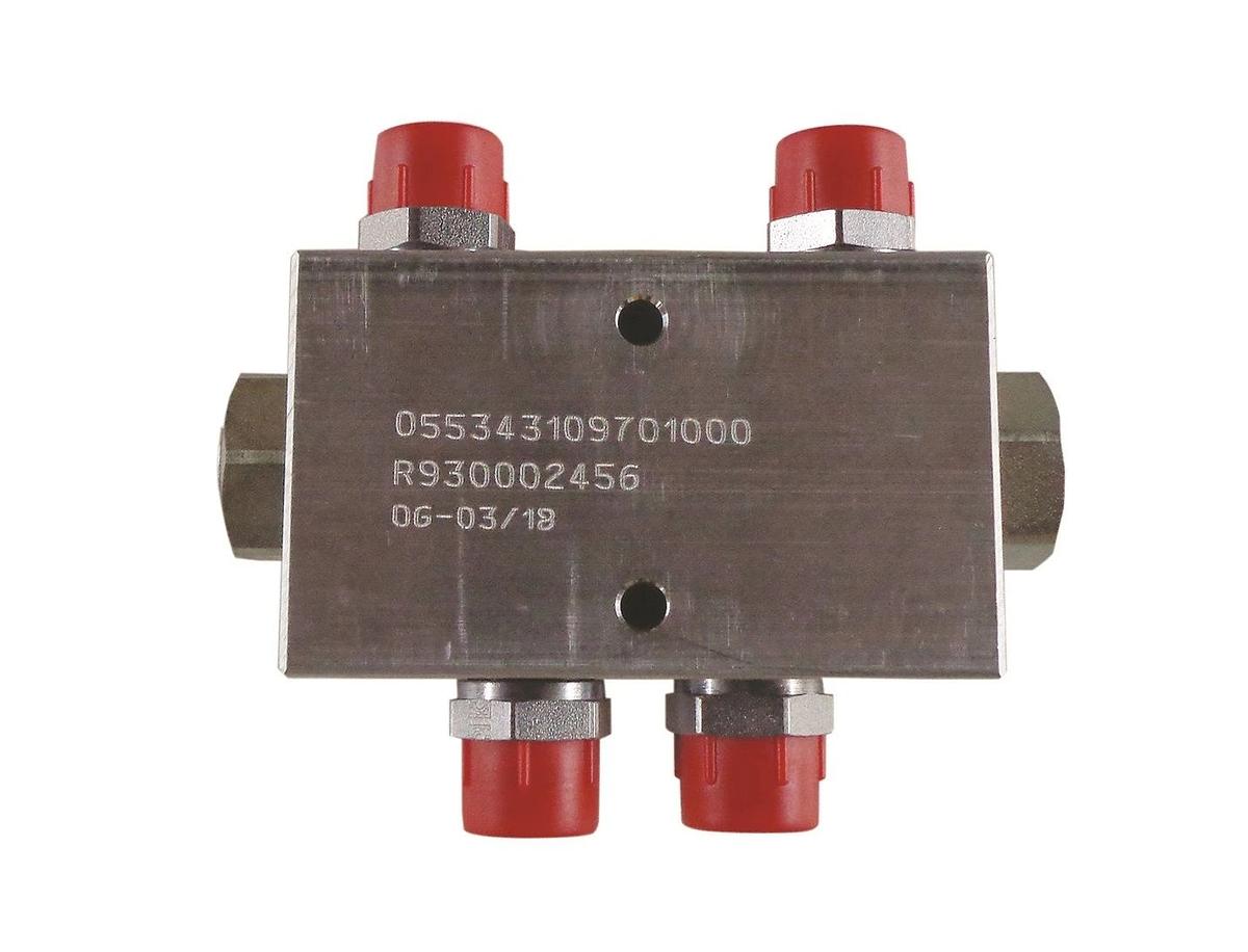 Dual non-return valve for hydraulic power steering