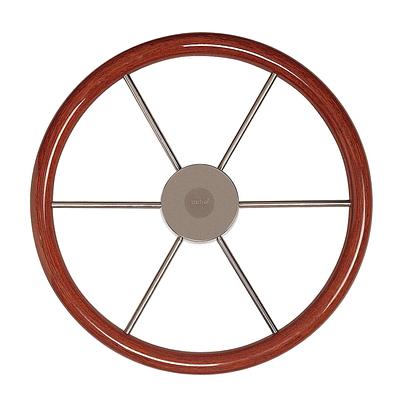VETUS steering wheel with mahogany rim, 450 mm - 17" thumbnail 1