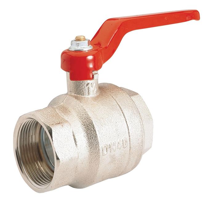Nickel plated brass full bore ball valve G 3/4"