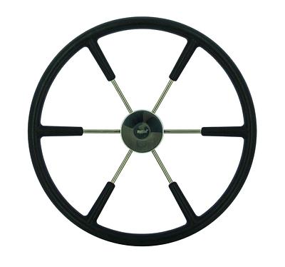 VETUS steering wheel (550 mm - 21") with PU-foam layer black thumbnail 1