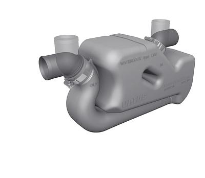 VETUS waterlock for long exhaust systems, type LSS, 51mm thumbnail 1