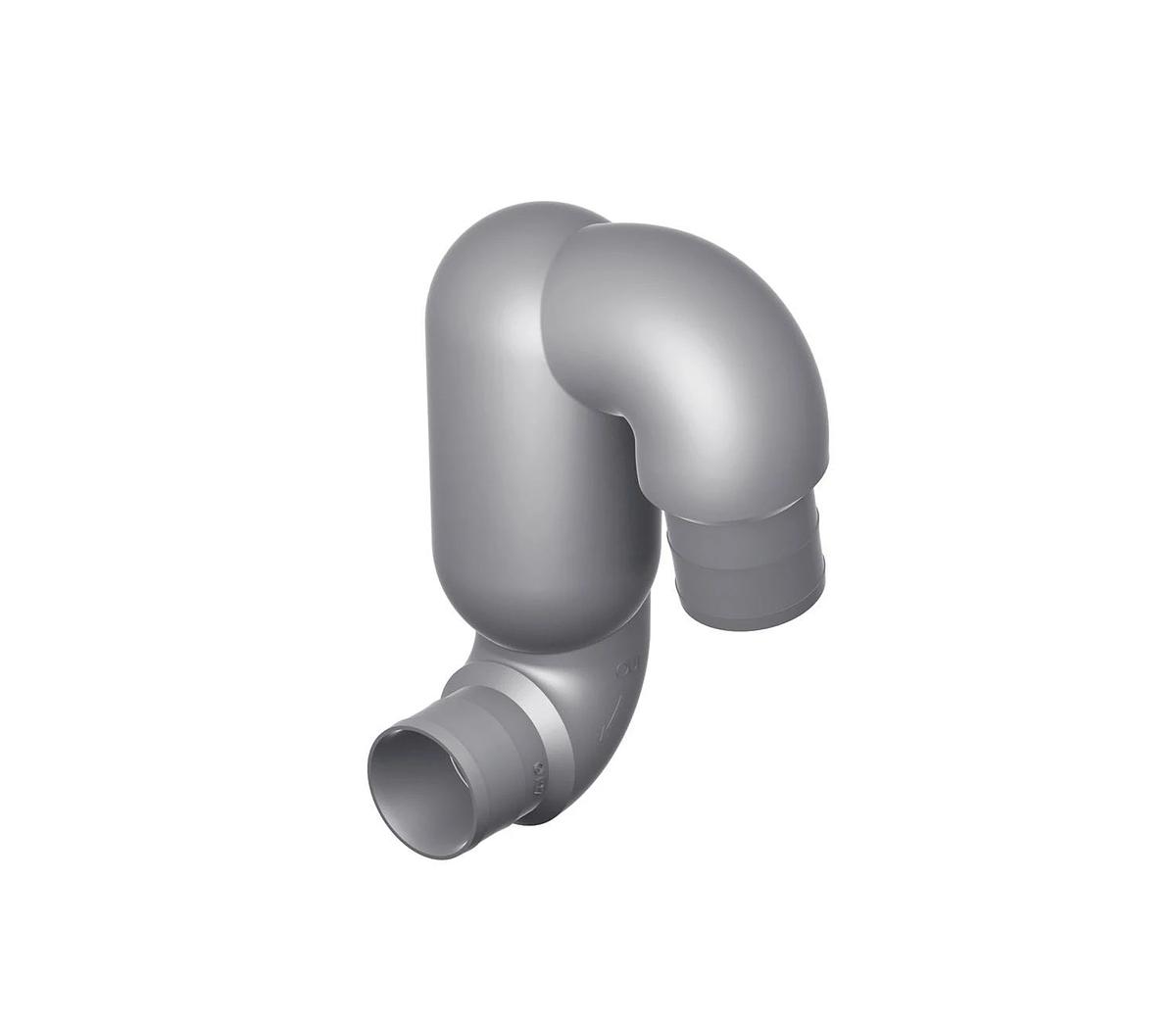 VETUS gooseneck type LT, inlet 65mm, outlet 75mm