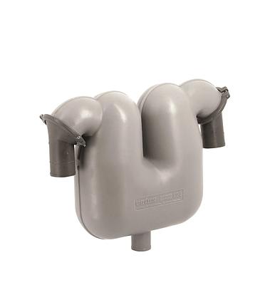 VETUS gas/water separator, 75mm rotating connections, 50mm drain thumbnail 1