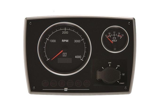 Stylish aluminium engine panel, 12V, (0-5,000rpm)