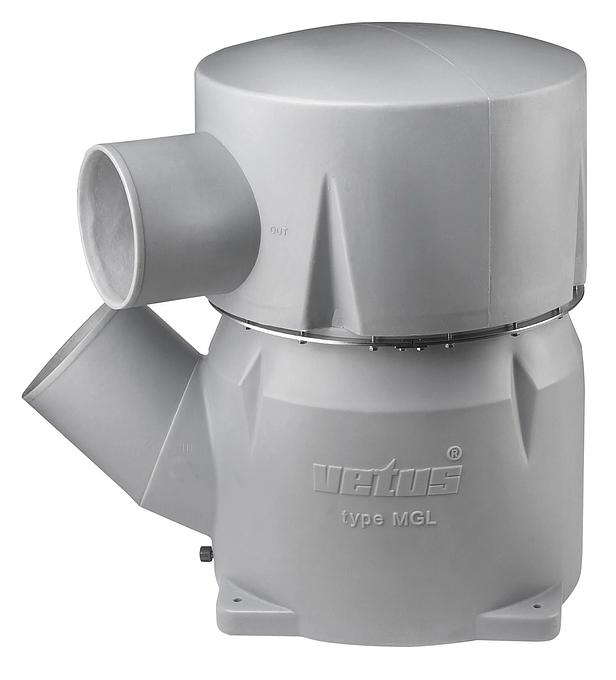 VETUS waterlock type MGL, inlet 6 inch/152 mm, outlet 8 inch/203 mm