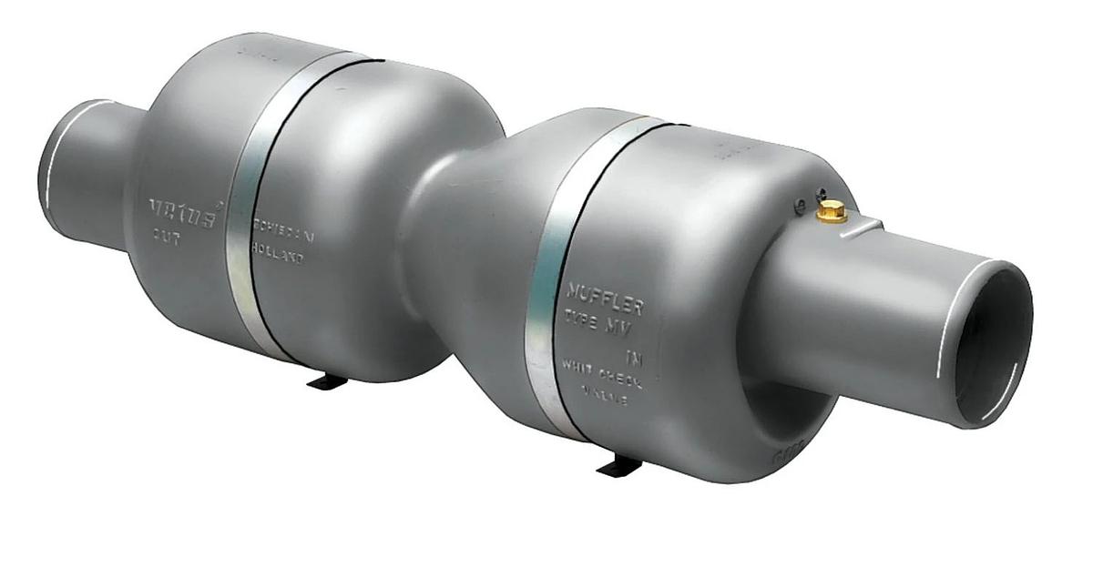 VETUS muffler type MV, 100mm, for high-performance craft