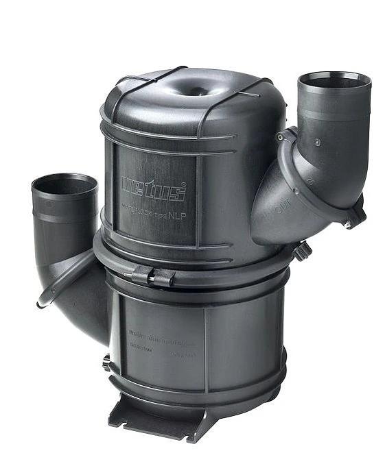 NAVIDURIN® HD waterlock / muffler type NLP, 40mm, 4.5 litres, black
