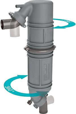 VETUS muffler/gooseneck type NLPG, 75mm hose connections thumbnail 1