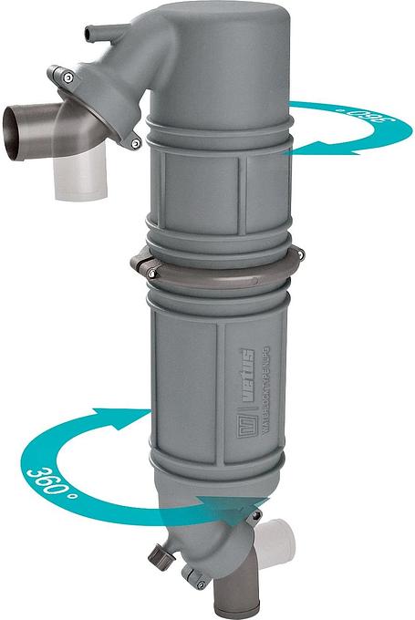VETUS muffler/gooseneck type NLPG, 75mm hose connections