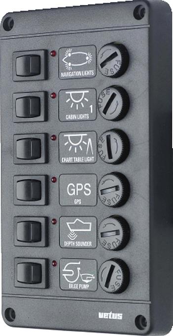 Switch panel type P6, 12V