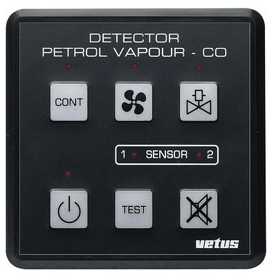 VETUS petrol vapour & carbon monoxide detector 12/24 Volt, incl. sensor thumbnail 1