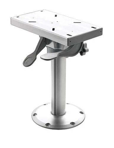 Fixed height pedestal with slide
