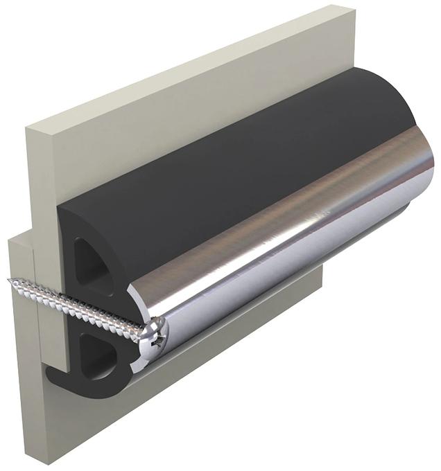 Vinyl rubbing strake, white, POLY4S 40 x 31 mm