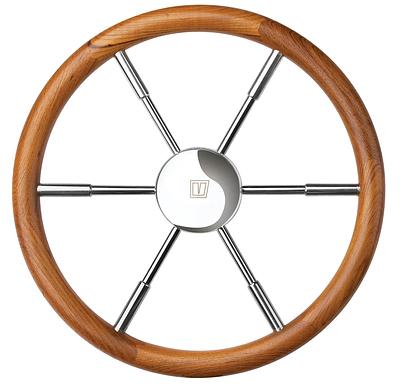 VETUS steering wheel with teak rim, 600 mm thumbnail 1